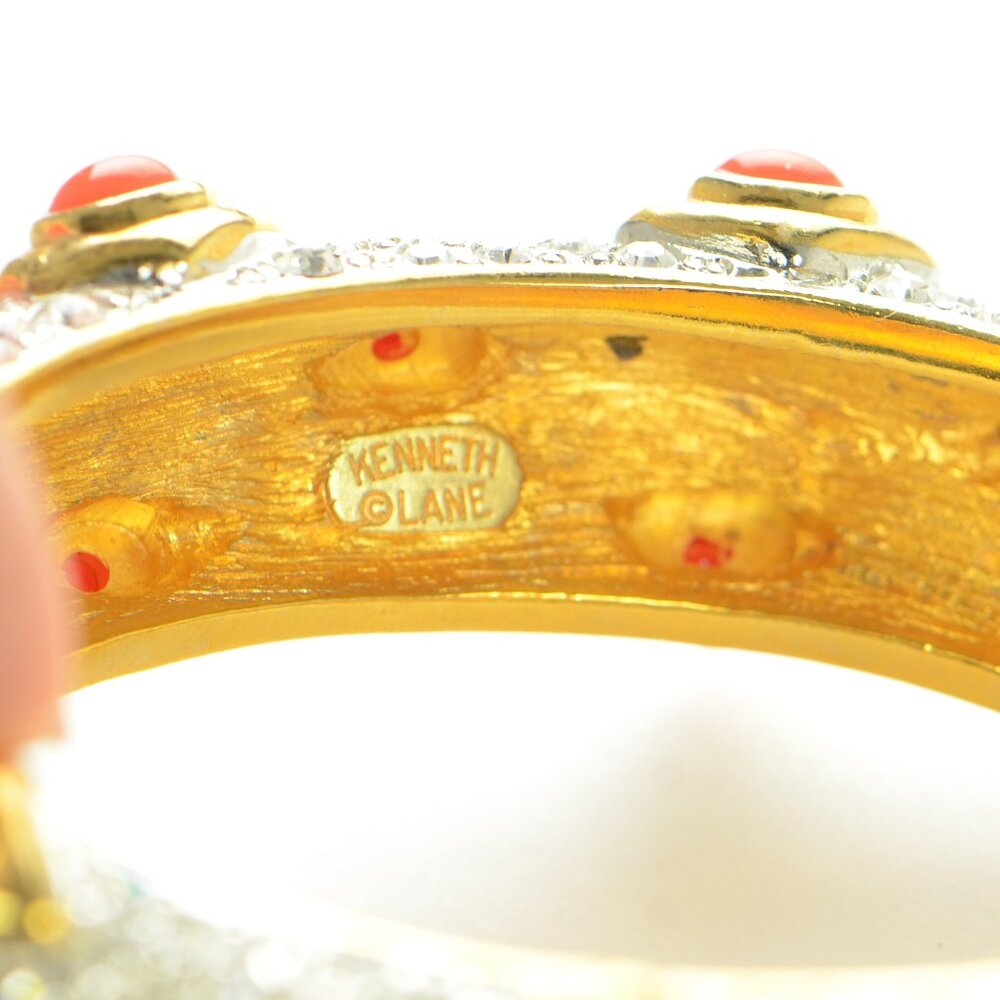Kenneth Jay Lane Kjl Cabochon & Crystal Bracelet - image 7